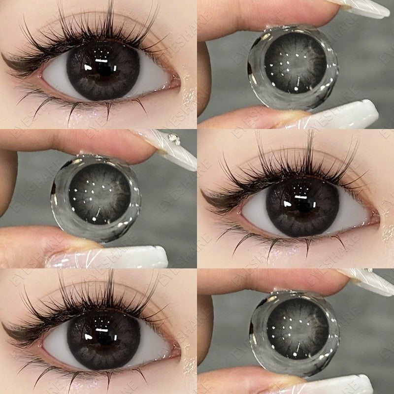 【COD】Softlens Sepasang Lensa kontak warna, lensa warna HOLLAND seri softlen Normal soflen brown Berwarna Lensa Besar Ukuran 14.5mm/Free Lens Case