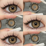【COD】Softlens Sepasang Lensa kontak warna, lensa warna HOLLAND seri softlen Normal soflen brown Berwarna Lensa Besar Ukuran 14.5mm/Free Lens Case