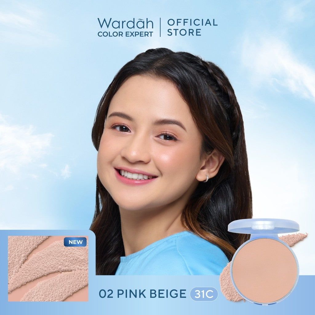 HEMAT WARDAH Refill Lightening Powder Foundation Light Feel 12g Two Way Cake Bedak Padat Ringan Glowing Tahan Lama Matte dengan Niacinamide Powder Compact Cushion untuk Skin Cerah Blur Tahan Lama All Skin Type