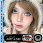 Eyeshare 15mm Softlens Jakarta Gray Big Eyes 1 Pasang Lensa Kontak Softlen Brown