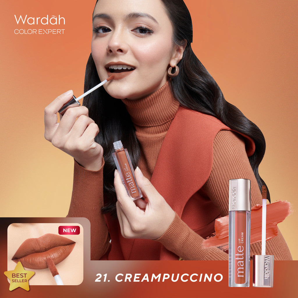 [TINTINTINWIN'S PICKS] Wardah Matte Lip Cream 4 g - Warna Intense dan Tahan Lama - Matte Finish - Teksture Creamy -Liptint-Lip-Stain-Lipgloss-Lipstik-Lip Tint-Lip Matte-Lipstick-Lipcream-Lip Cream- Glossy Lip Longlasting Waterproof Tahan Lama - Makeup