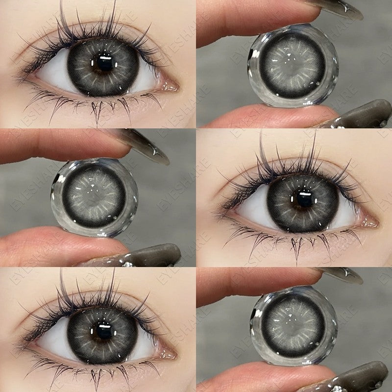 【COD】Softlens Sepasang Lensa kontak warna, lensa warna HOLLAND seri softlen Normal soflen brown Berwarna Lensa Besar Ukuran 14.5mm/Free Lens Case
