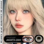 Eyeshare 15mm Softlens Jakarta Gray Big Eyes 1 Pasang Lensa Kontak Softlen Brown