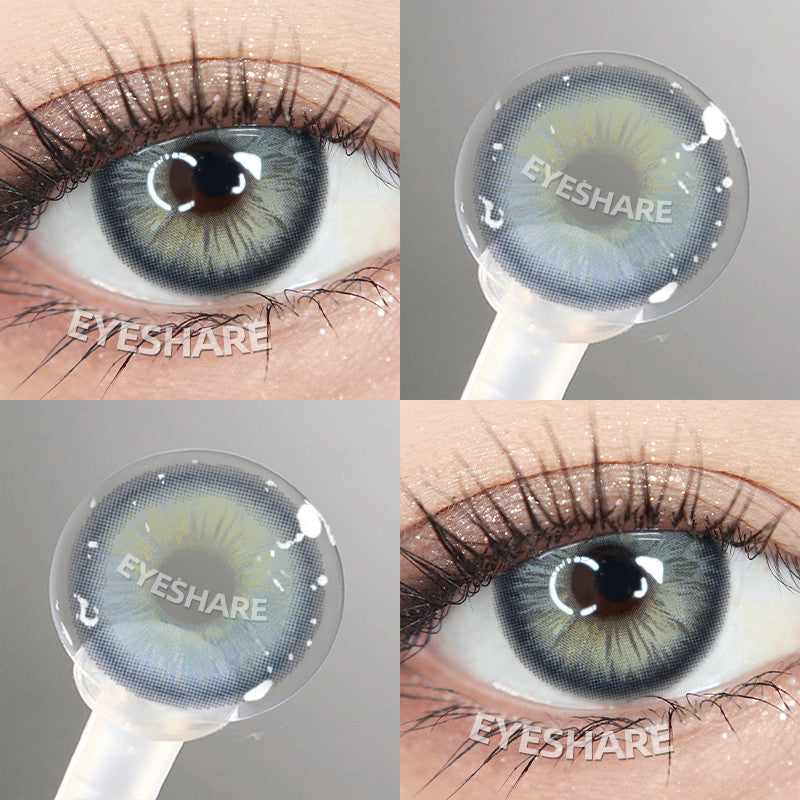 Eyeshare Softlens 15mm Big Eyes 1Pasang Gray Lensa Kontak Softlen Black