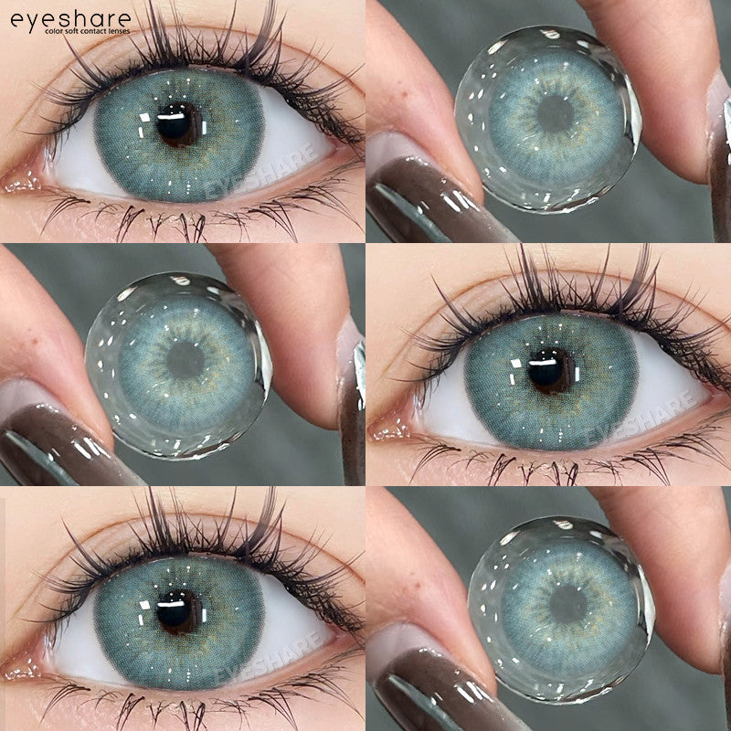 【COD】Softlens Sepasang Lensa kontak warna, lensa warna HOLLAND seri softlen Normal soflen brown Berwarna Lensa Besar Ukuran 14.5mm/Free Lens Case