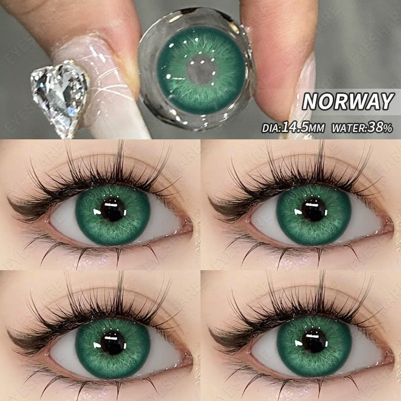 Eyeshare Softlens 15mm Big Eyes Black 1Pasang Gray Lensa Kontak
