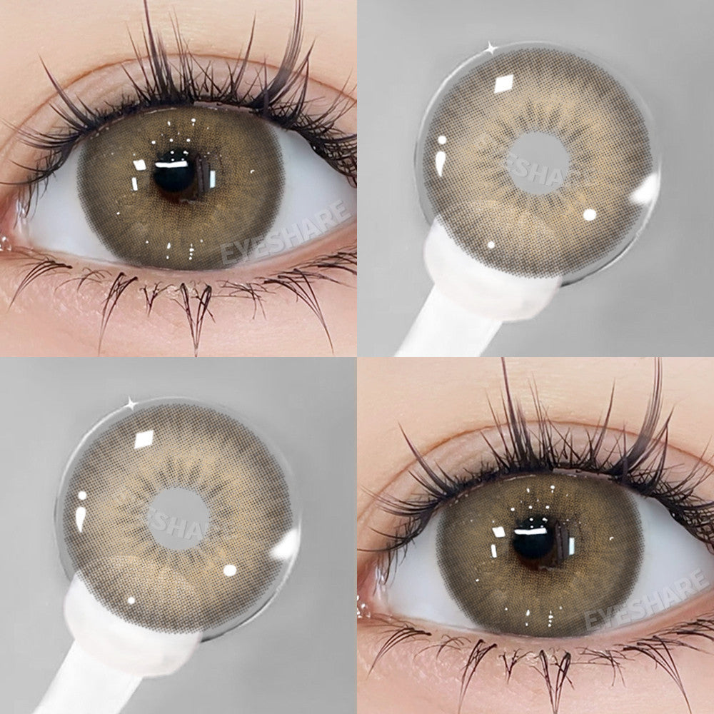 Eyeshare Softlens 15mm Big Eyes 1Pasang Gray Lensa Kontak Softlen Black