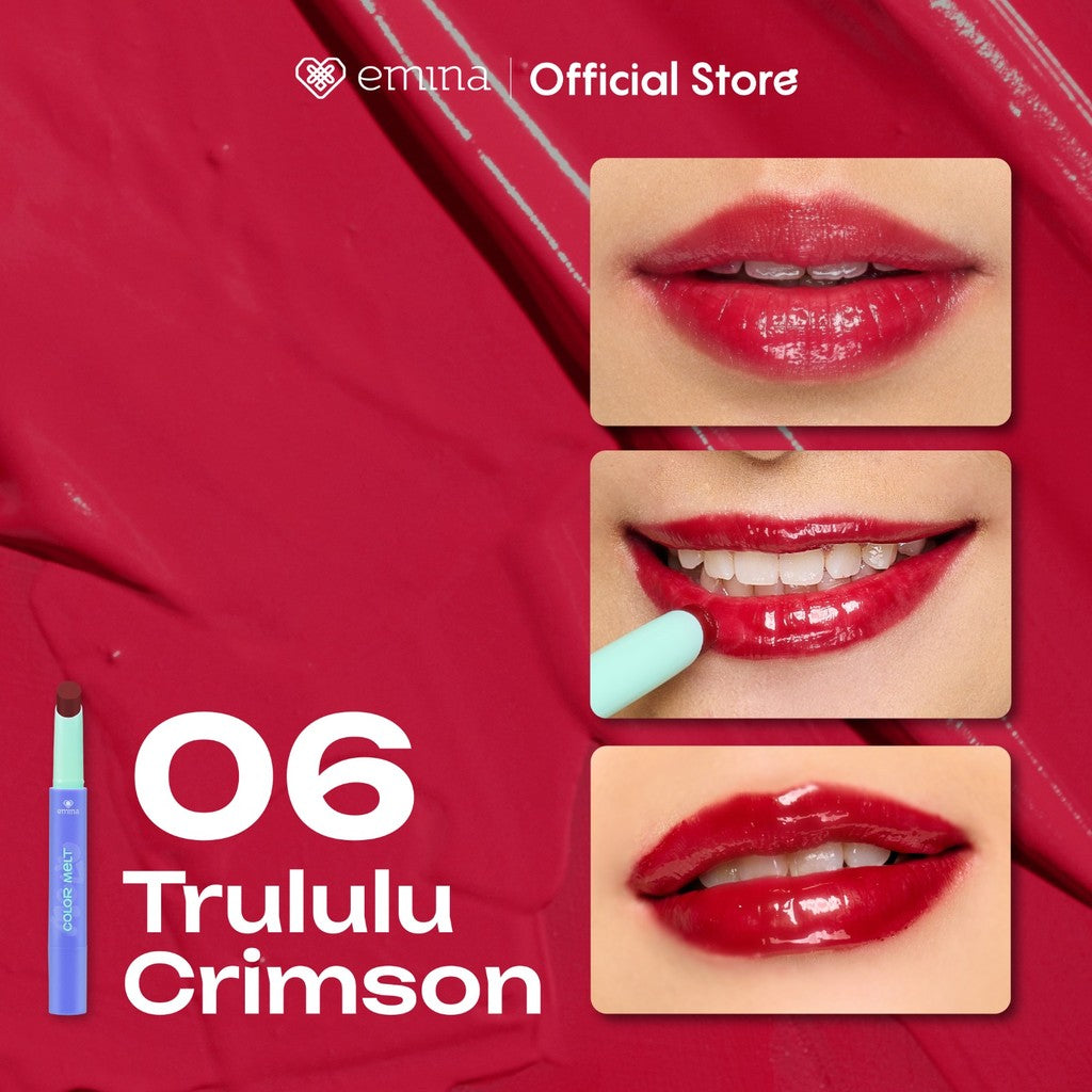 [FLASH SALE] NEW! Emina Hyalupeptide Color Melt Balm - Tinted Lip Balm Melembabkan & Mencerahkan Bibir, Lightweight & Cover Bibir Gelap with Peptide | Memperkuat Lip Barrier - Cocok untuk Bibir Sensitif