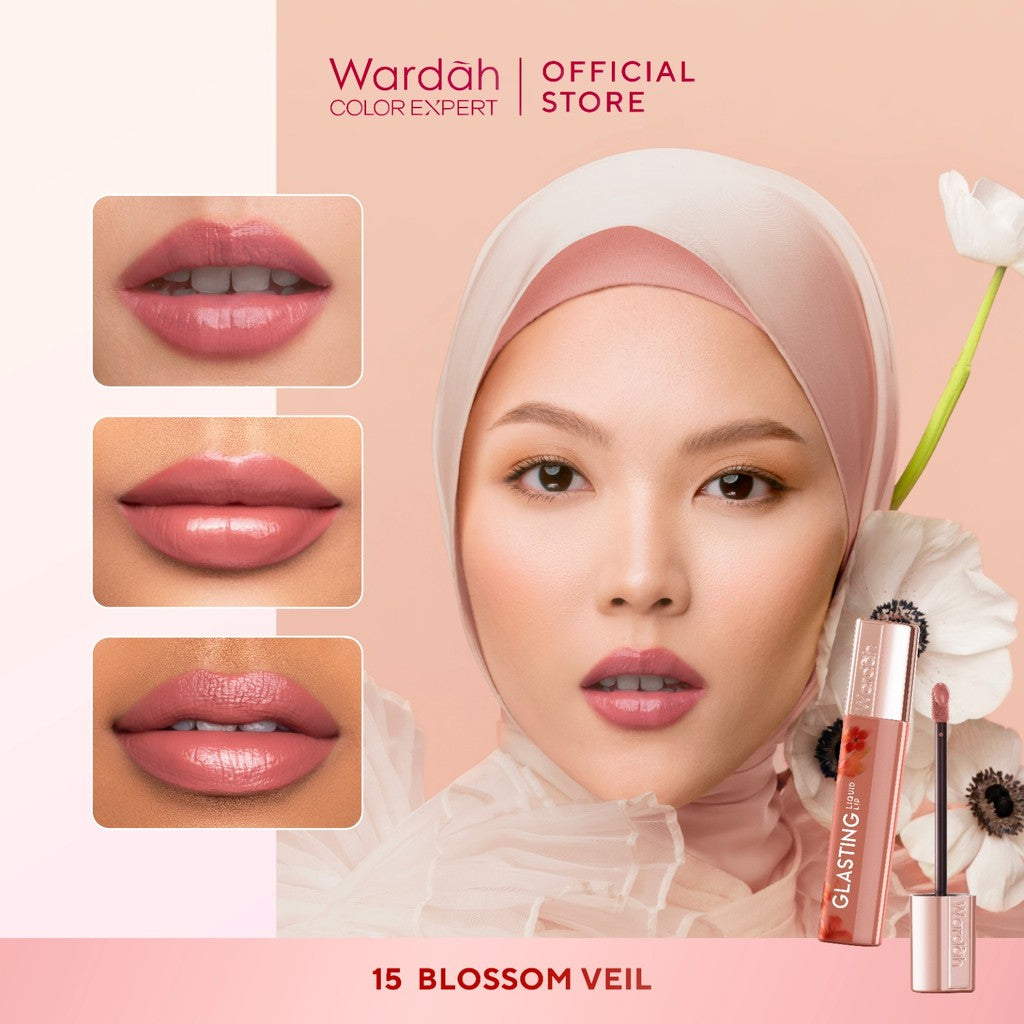 [TINTINTINWIN'S PICKS: OMBRE COVER BIBIR GELAP] NEW! WARDAH Glasting Liquid Lip -Cleopatra Look-- Hi-Pigmented Glass Color, Ringan, Tidak Lengket, Transferproof -Makeup