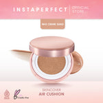 My Skin and Lips But Better Bundle Instaperfect Skincover Air Cushion + Suede Lip Matte- MLBB Nude Lip Cream, Cover Blurry, Transfer Resistant- Semi Matte Finish Cushion- Paket Make Up