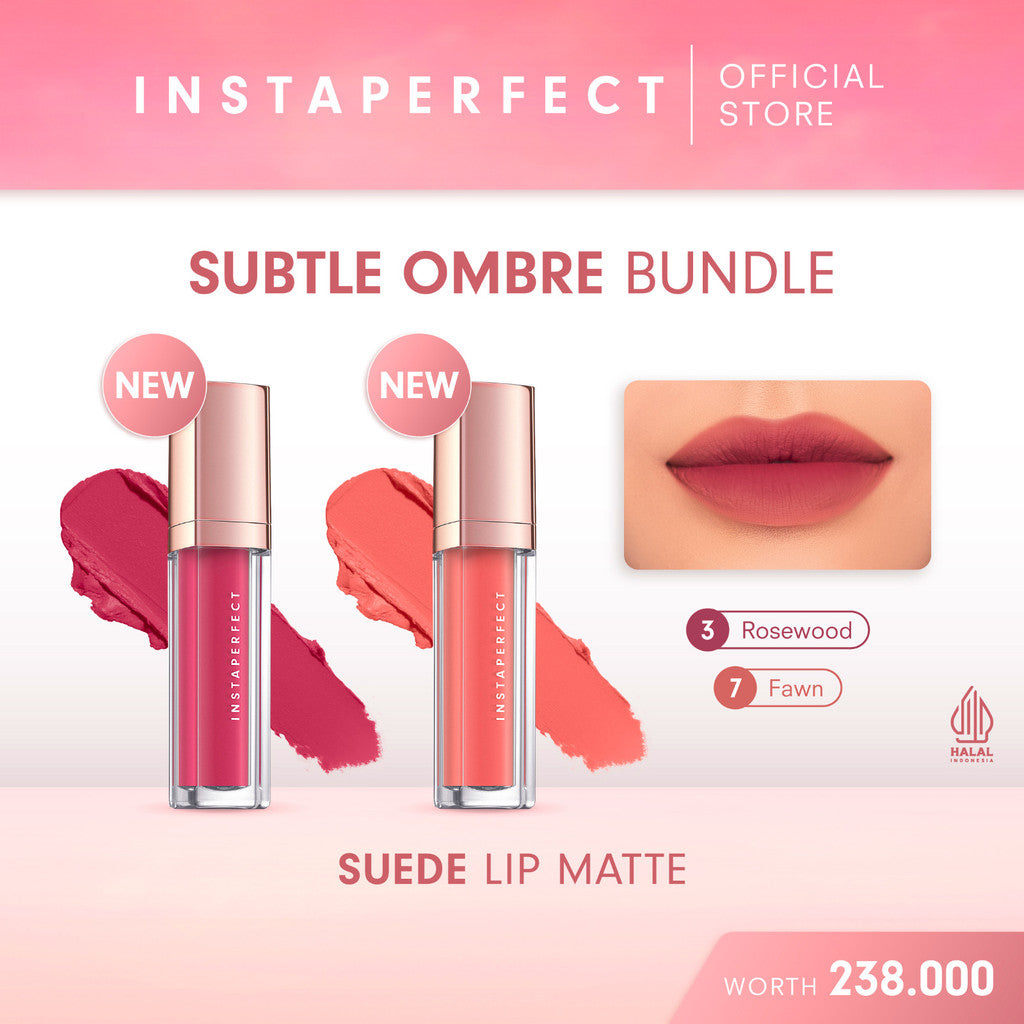[NEW SHADES] Instaperfect Subtle Ombre Bundle- Suede Lip Matte- Lip Cream
