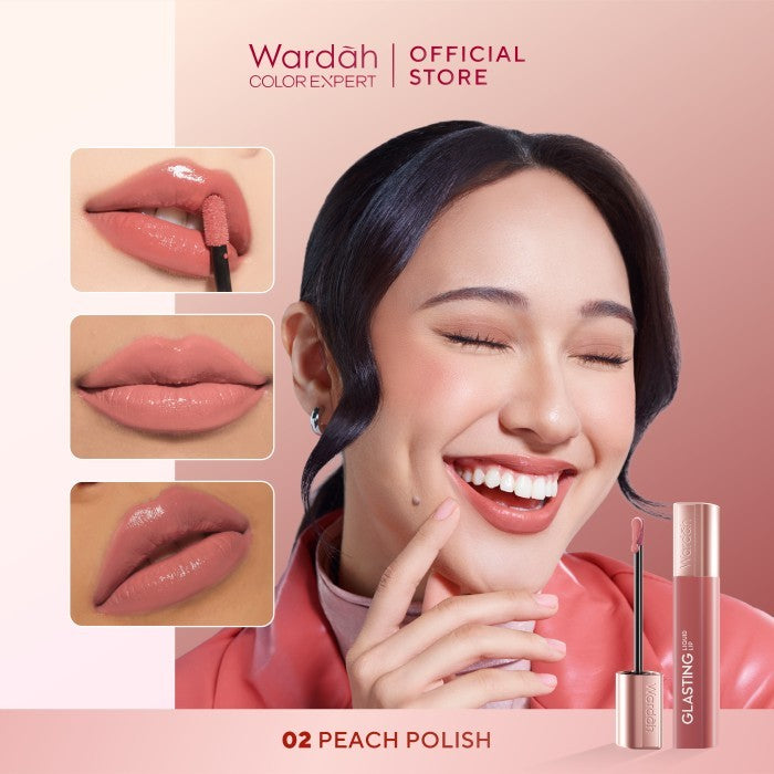 [TINTINTINWIN'S PICKS: OMBRE COVER BIBIR GELAP] NEW! WARDAH Glasting Liquid Lip -Cleopatra Look-- Hi-Pigmented Glass Color, Ringan, Tidak Lengket, Transferproof -Makeup