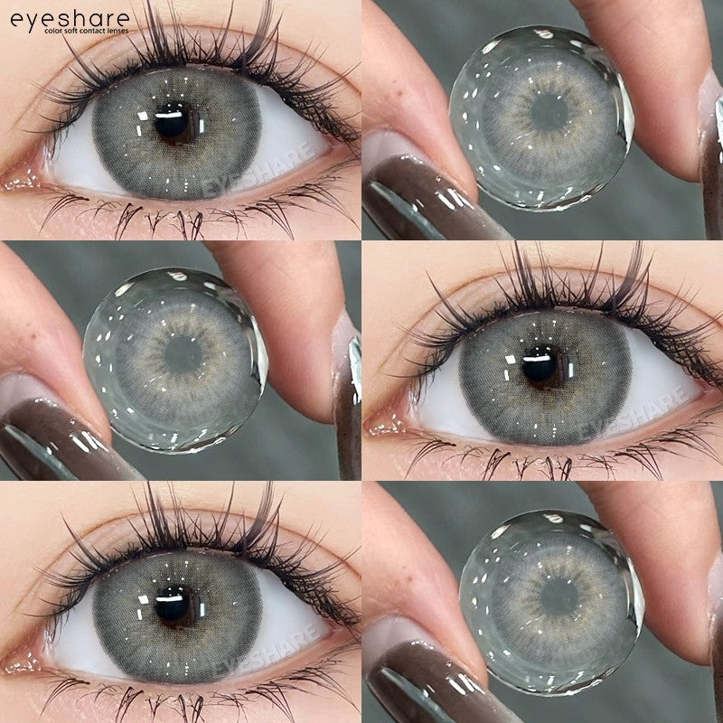 【COD】Softlens Sepasang Lensa kontak warna, lensa warna HOLLAND seri softlen Normal soflen brown Berwarna Lensa Besar Ukuran 14.5mm/Free Lens Case