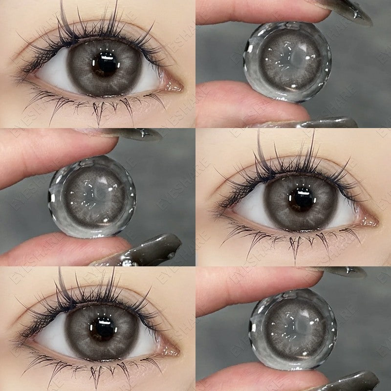 【COD】Softlens Sepasang Lensa kontak warna, lensa warna HOLLAND seri softlen Normal soflen brown Berwarna Lensa Besar Ukuran 14.5mm/Free Lens Case