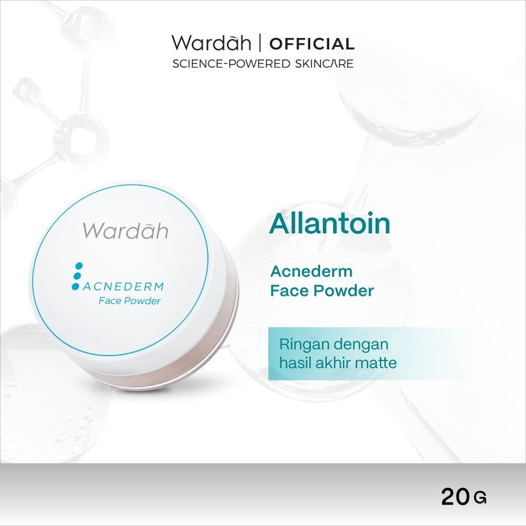 WARDAH Acnederm Acne Care All Series Lengkap - Balm, Salicylic Acid Zinc Acne Clearing Low pH Foaming Cleanser, Pore Refining Toner, Serum, Treatment Gel, Day Moisturizer, Night Treatment Moisturizer, Face Powder, Micellar Water, UV Shield - Skincare