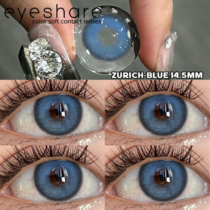 Eyeshare Softlens 15mm Big Eyes Black 1Pasang Gray Lensa Kontak