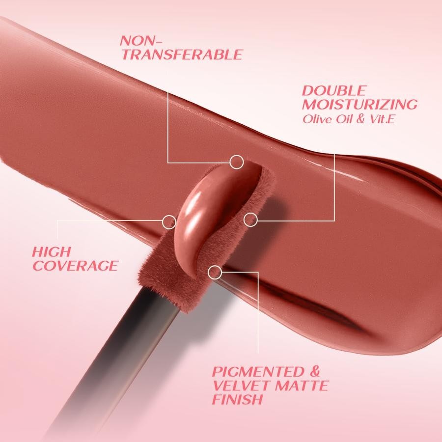 AB - Hanasui Mattedorable Lip Cream [4gr]/ Lip Cream Melembabkan Ringan Tahan Lama Hasil Akhir Velvet Matte Lipcream Lip Cream Liquid Lipstick Liptint Lip Tint Lip Mousse Lip Velvet Lipcream