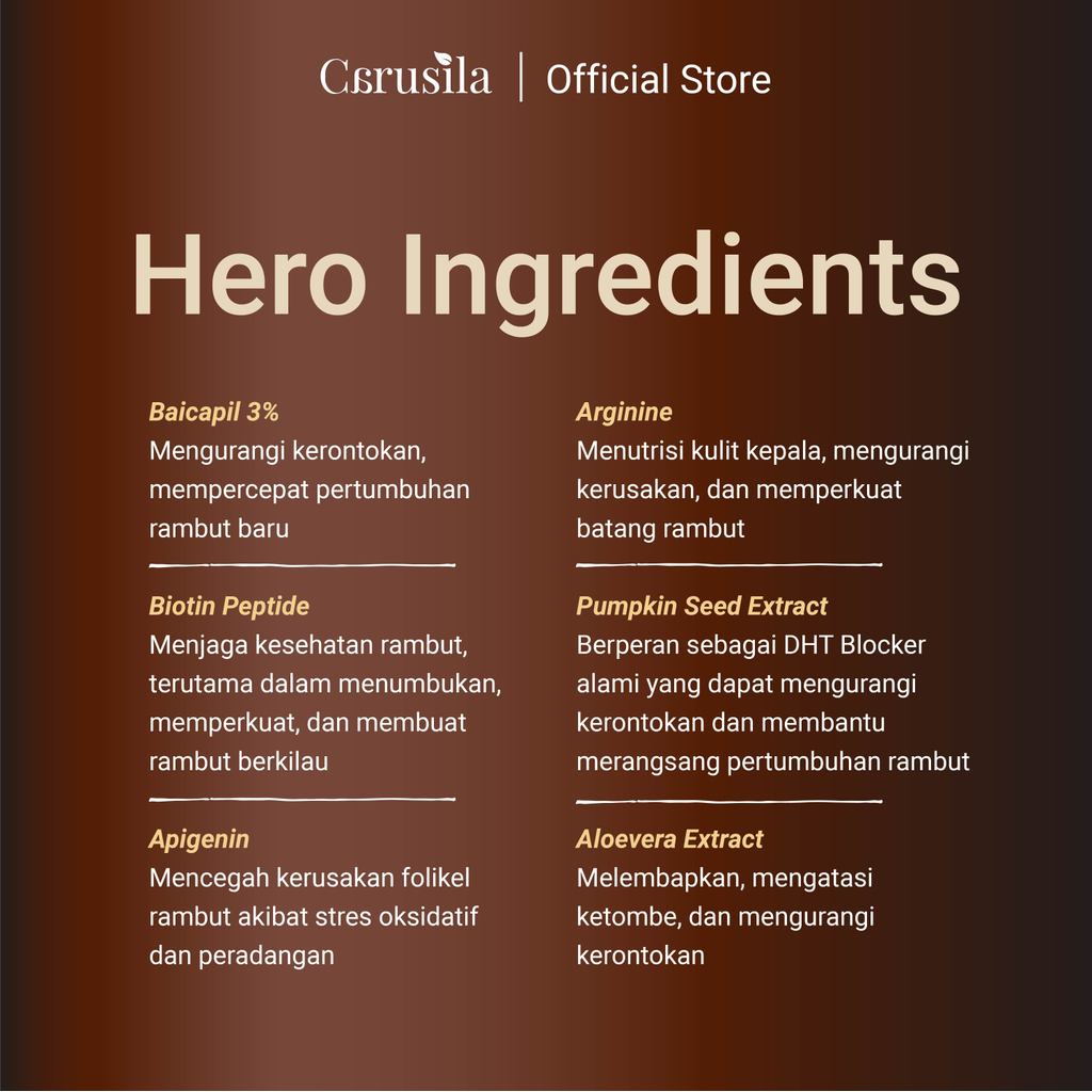 [BUNDLE HAIR TONIC & HAIR OIL] CARUSILA Hair Boost 2in1 Tonic & Serum Lush & Glow Hair Oil Minyak Penumbuh Rambut Tonik Rambut Rosemary Oil Baicapil Carusila