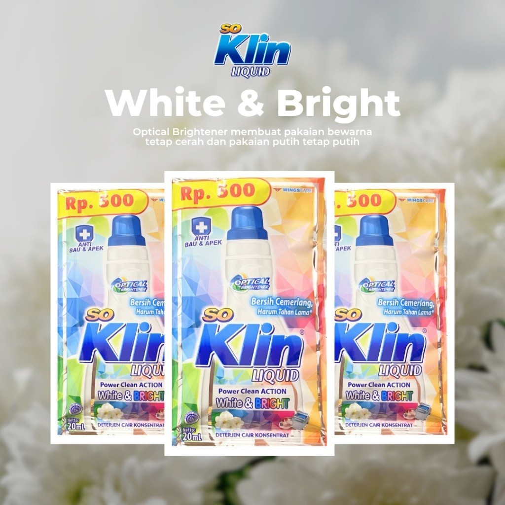 SOKLIN Liquid Detergent Sachet / Sabun Cair Cuci Baju Renceng Murah