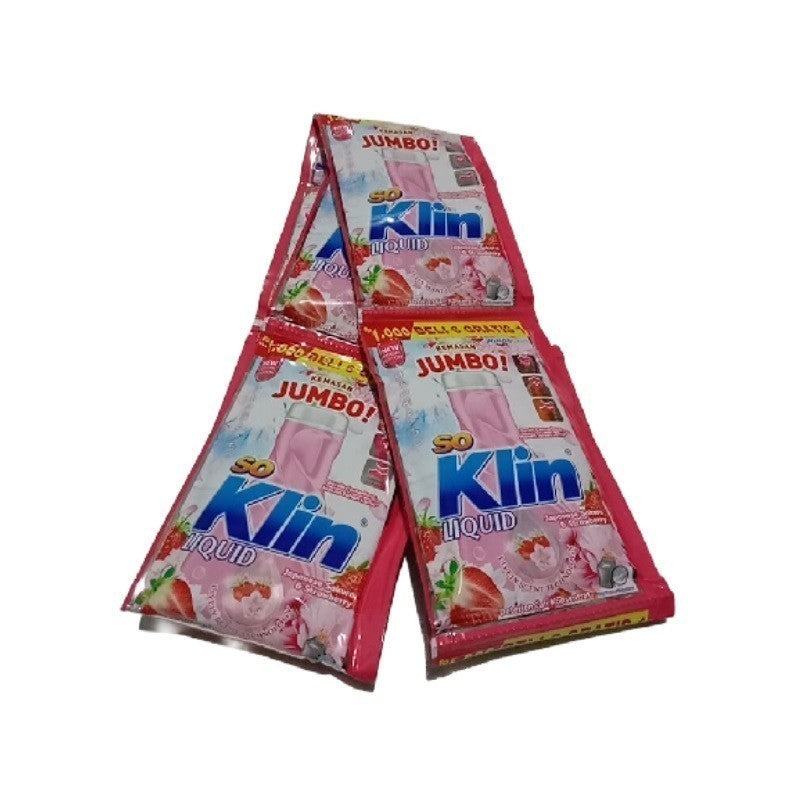 SOKLIN Liquid Detergent Sachet / Sabun Cair Cuci Baju Renceng Murah