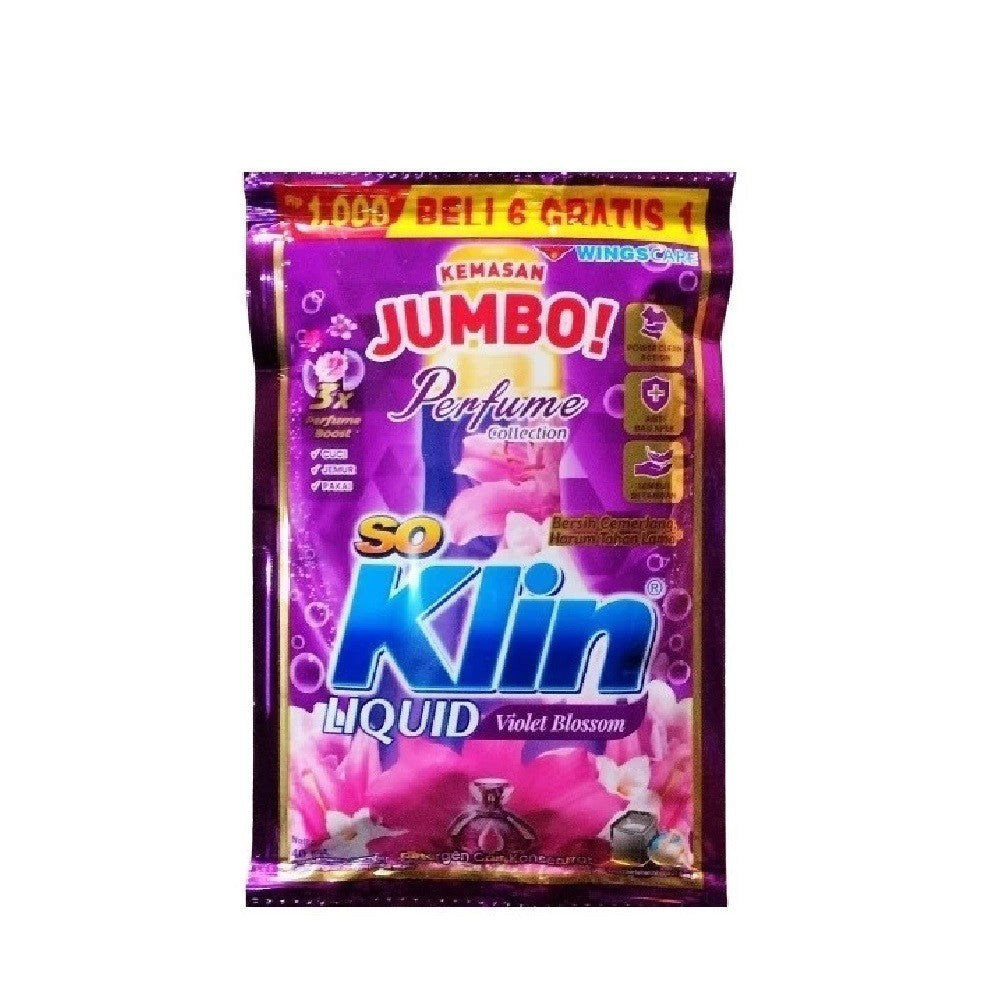 SOKLIN Liquid Detergent Sachet / Sabun Cair Cuci Baju Renceng Murah