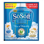 SO SOFT Liqdet DBL R8 Liquid Cair Sachet 80ml Nature Fresh Double Detergent Cair Pelembut Pakaian