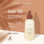 CARUSILA Lush & Glow Hair Oil 100ml Perawatan Rambut Minyak Penumbuh Rambut with Rosemary Oil Moringa (Alula) Peregrina Oil Kemiri Oil Hair Oil Hair Serum by Carusila