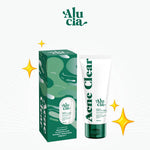 Alucia Acne Clear Gentle Low pH Cleanser dengan 1% Salicylic Acid Sabun Cuci Muka untuk Kulit Berjerawat & Berminyak BPOM Non-Fragrance Sulfate Free Membersihkan Wajah Facial Wash