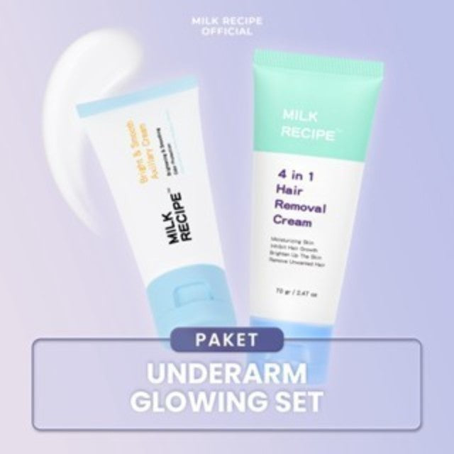 Milk Recipe Bright & Smooth Axillary Cream - Krim Pencerah Ketiak Selangkangan Bokong Dan Lipatan Hitam Dengan Niacinamide AHA