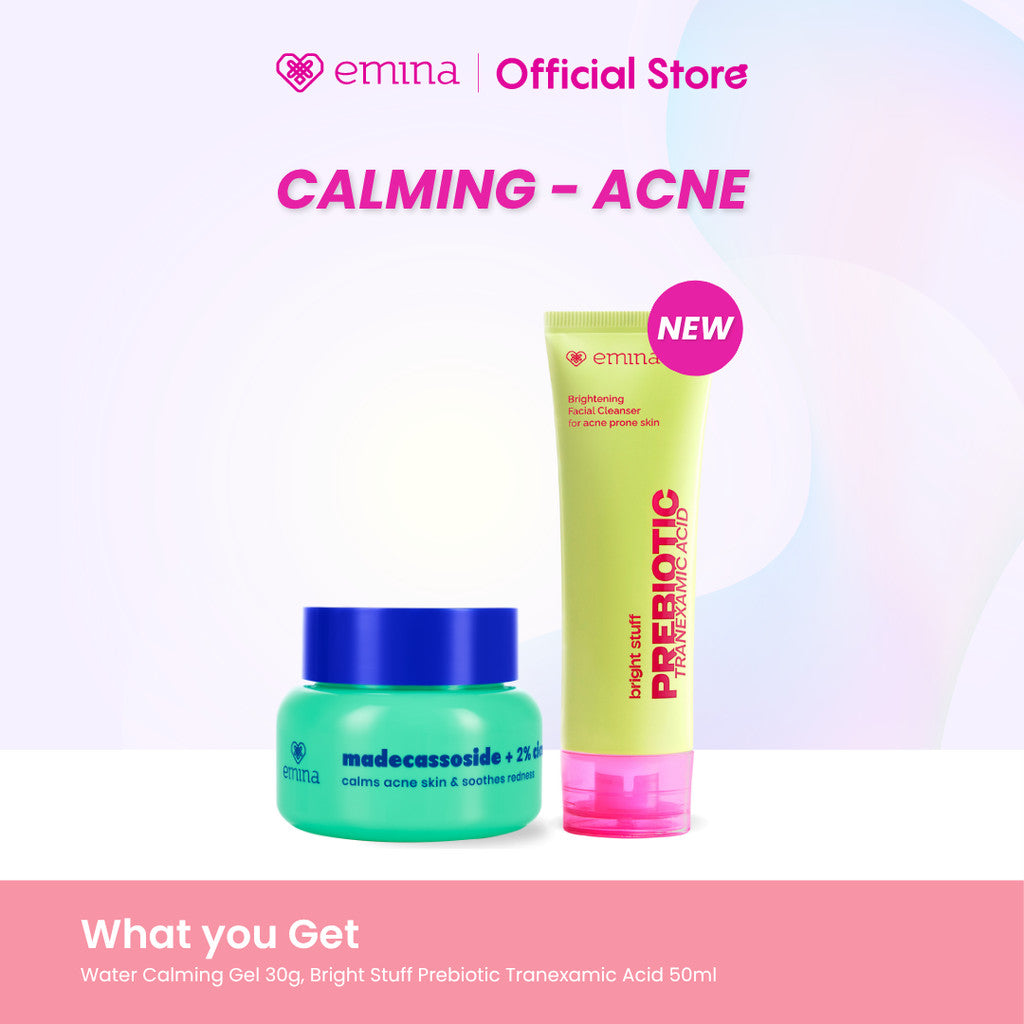 [SPECIAL 11.11] Emina Water Calming Gel Moisturizer 30g | Mengurangi Jerawat & Meredakan Kemerahan, Soothing, untuk Kulit Berminyak/Sensitive, Pelembab Seringan Air