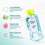 [SPECIAL 11.11] Emina Low pH Micellar Water Complete Series - Kering dan Kusam, Berminyak dan Berjerawat, Kulit Sensitif 125ml & 300ml | Pembersih Wajah Gentle Makeup Remover Double Cleansing Acne Skin Mencerahkan Menghaluskan Brightening Glowing