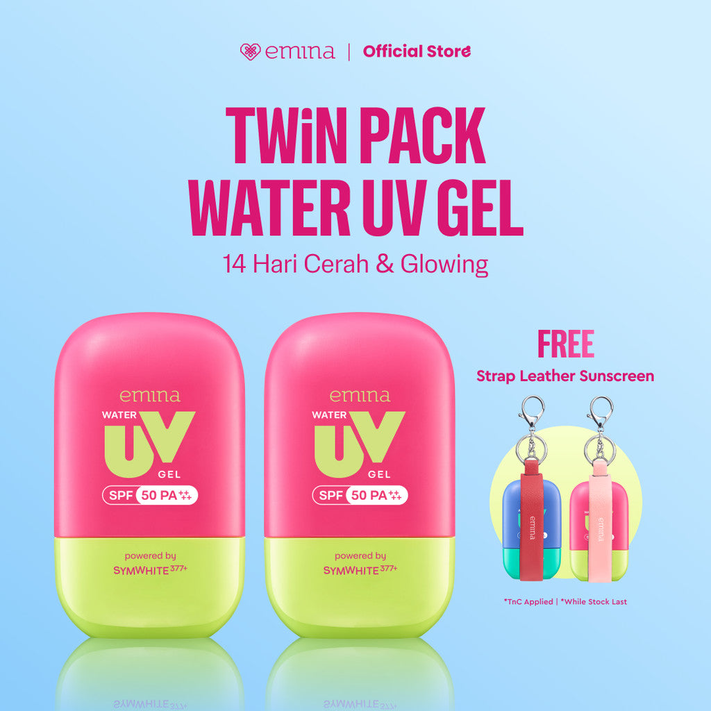 [SPECIAL 11.11] NEW! Emina UV Gel Sunscreen SPF 50 PA++++ Series - Sunscreen Wajah, Sunscreen Gel, Melindungi dari Sinar UV, No Whitecast, No Comedogenic, Cepat Menyerap, Lembut, Mencerahkan, Melembapkan, Mengandung Symwhite 377+, Cica, Oat, Cocok Untuk S