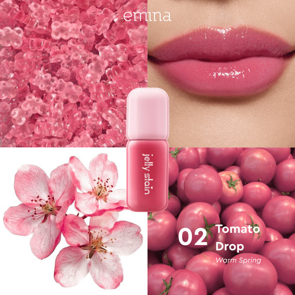 [SPECIAL 11.11] Emina Jelly Stain & Glass Tint - Lip Tint Korea Glossy Ombre Tahan 12 Jam Ringan Longlasting Transferproof SPF 25 Vitamin E Makeup Lip Stain Lembab Lipgloss Lip Matte Lipstick Lip Care Anak Sekolah