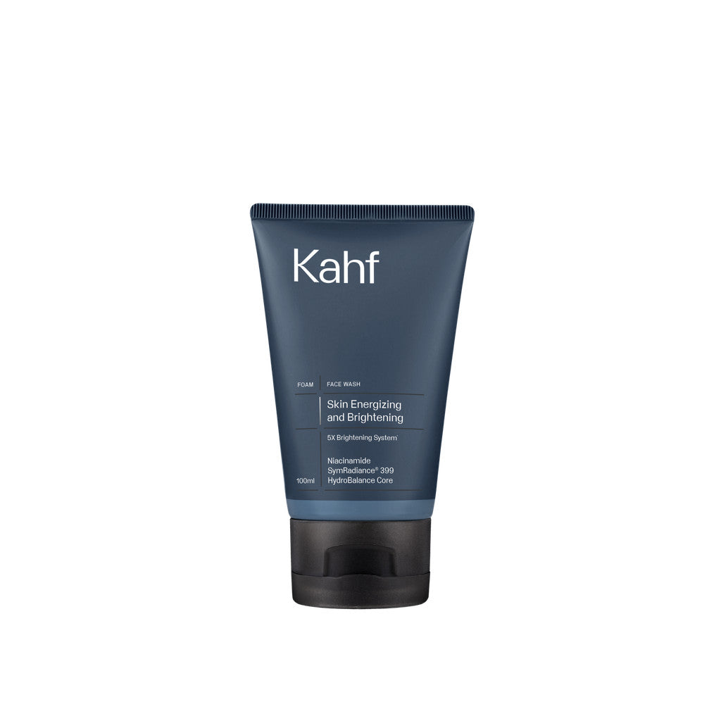 NEW LOOK BETTER FORMULA! Kahf Face Wash Skin Energizing and Brightening 100 ml - Sabun Cuci Muka Pria untuk Membantu Mencerahkan Wajah - Suitable for Daily Use