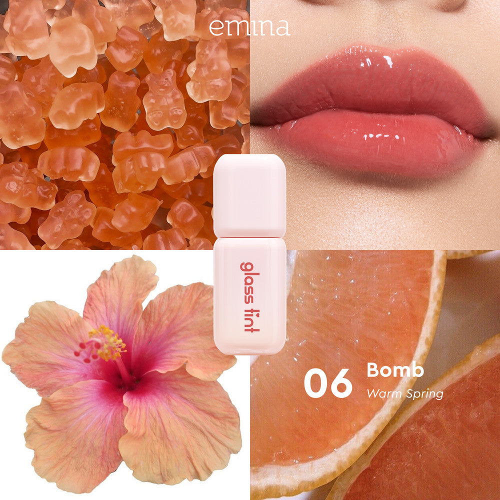 [SPECIAL 11.11] Emina Jelly Stain & Glass Tint - Lip Tint Korea Glossy Ombre Tahan 12 Jam Ringan Longlasting Transferproof SPF 25 Vitamin E Makeup Lip Stain Lembab Lipgloss Lip Matte Lipstick Lip Care Anak Sekolah