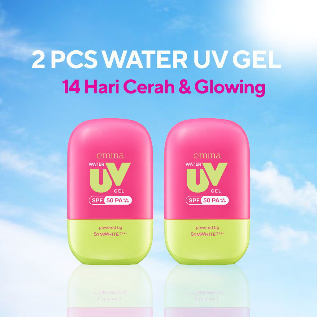[SPECIAL 11.11] NEW! Emina UV Gel Sunscreen SPF 50 PA++++ Series - Sunscreen Wajah, Sunscreen Gel, Melindungi dari Sinar UV, No Whitecast, No Comedogenic, Cepat Menyerap, Lembut, Mencerahkan, Melembapkan, Mengandung Symwhite 377+, Cica, Oat, Cocok Untuk S