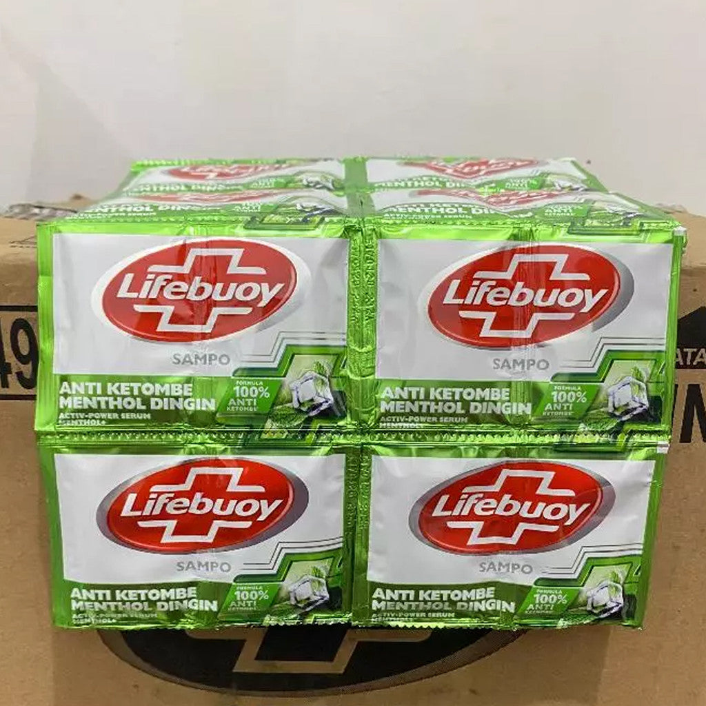 LIFEBUOY Shampoo Sachet RENCENG 12 Pcs | Shampo Lifebuoy 10ml Anti Ketombe, Kuat & Berkilau