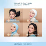 [PAKET BEDAK NATURAL] WARDAH Lightening Fresh BB Tint 15ml + Lightening Matte Powder 20g - Bedak Tabur dengan Smooth Matte Finish SPF 20 PA dan Serum Niacinamide, Flawless, Base Makeup Super Ringan Cushion Foundation TWC Tahan Air Tahan Lama - Makeup