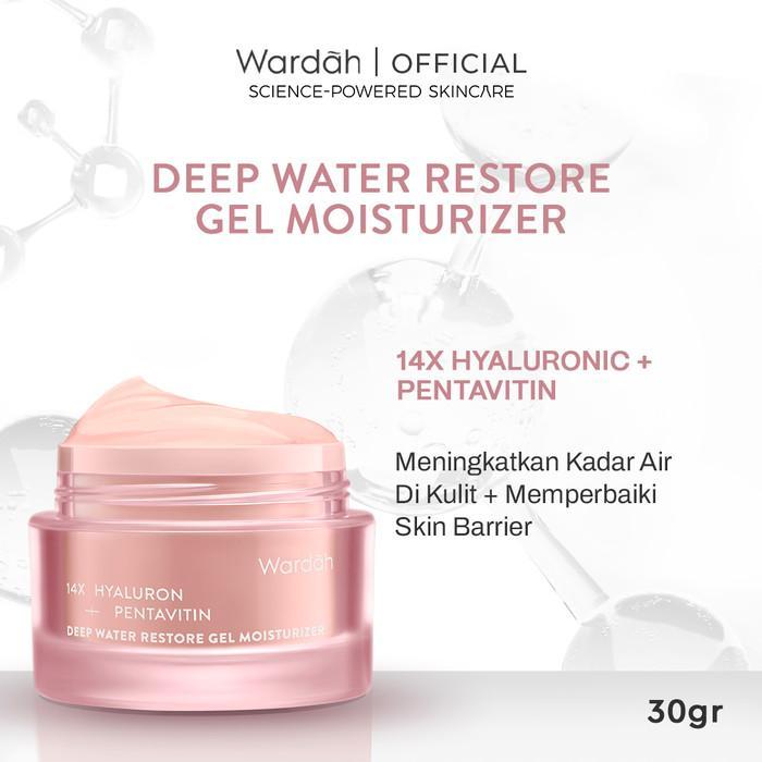 [Wardah Exclusive Member] WARDAH Gel Moisturizer Series 30 g - NEW! Collagen Moist, Tranexamic Alpha Arbutin, Symradiance, Cica Complex + Panthenol Ceramide, 14X Hyaluronic + Pentavitin, Vitamin C + Adenosine - Skincare