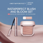 Instaperfect Blush & Bloom Set Make Up- Silk Touch Blusher + Noir HD Lash Tubing Mascara (Mascara Peel off Bulu Mata High Definition dengan Hasil Lentik Natural)- Blush On, Perona Pipi