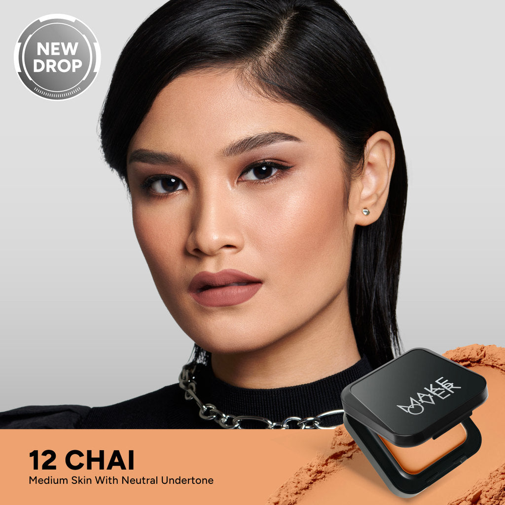 [SPECIAL 11.11] NEW! MAKE OVER Perfect Cover Powder Foundation - TWC Two Way Cake Cover Melt and Blur Powder 16H Blurring Velvet Smooth Finish Bedak Padat Compact High Coverage Ringan Wajah Flawless Make Up Tahan Lama Non-Comedogenic BEST SELLER