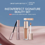 Instaperfect Signature Beauty Set: Bundle Suede Lip Matte + Noir HD Lash Tubing Mascara- Beauty Make Up Set untuk tampilan flawless- Mascara Peel Off - Lip Cream- Lip Matte