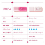 [SPECIAL 11.11] Emina Jelly Stain & Glass Tint - Lip Tint Korea Glossy Ombre Tahan 12 Jam Ringan Longlasting Transferproof SPF 25 Vitamin E Makeup Lip Stain Lembab Lipgloss Lip Matte Lipstick Lip Care Anak Sekolah