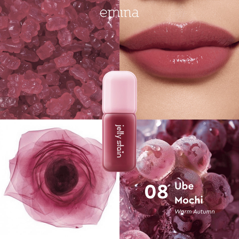 [SPECIAL 11.11] Emina Jelly Stain & Glass Tint - Lip Tint Korea Glossy Ombre Tahan 12 Jam Ringan Longlasting Transferproof SPF 25 Vitamin E Makeup Lip Stain Lembab Lipgloss Lip Matte Lipstick Lip Care Anak Sekolah