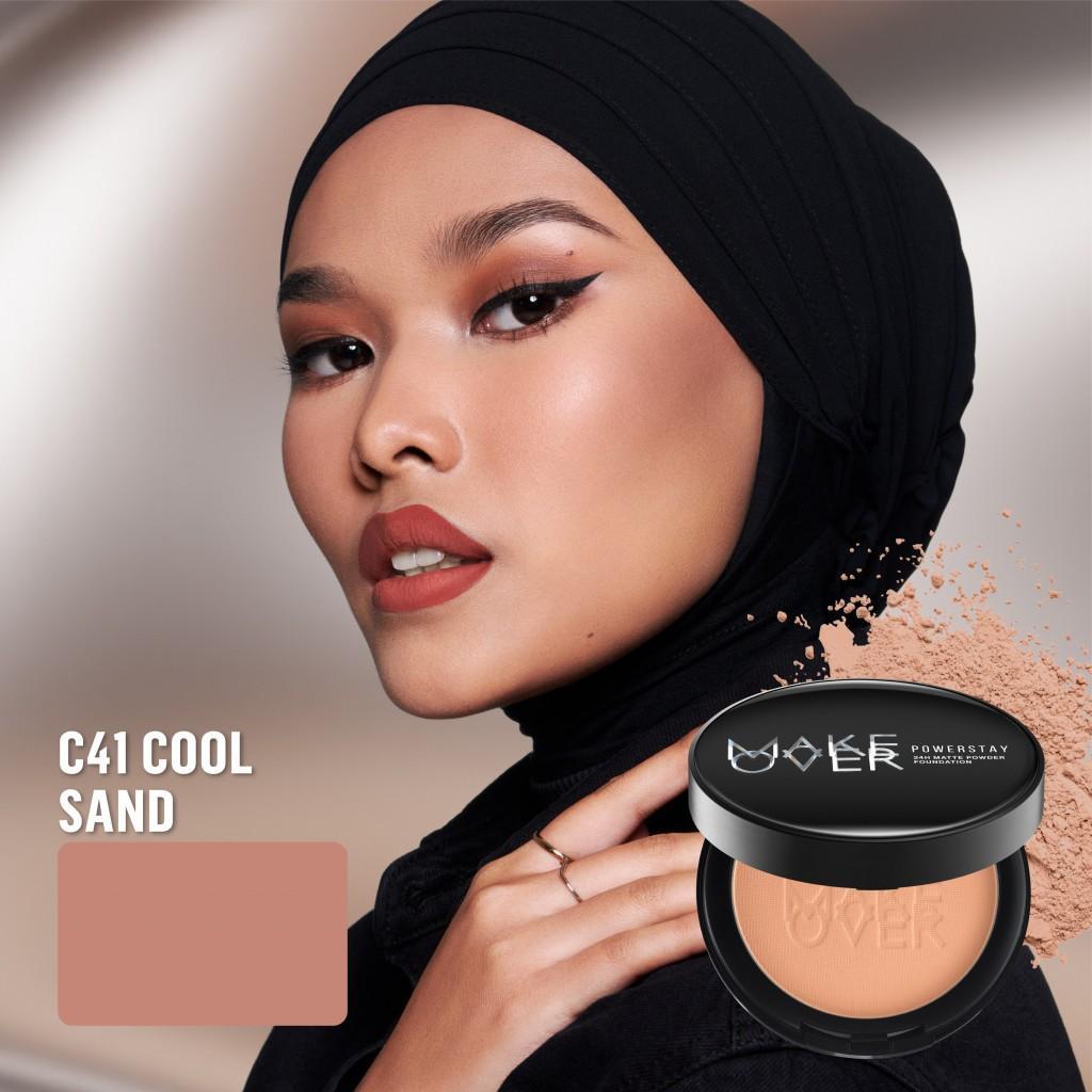 [SPECIAL 11.11] MAKE OVER Powerstay 24H Matte Powder Foundation - Bedak Padat High Coverage Ringan Compact Flawless Make Up Tahan Lama 24 Jam Non-Comedogenic BEST SELLER Poreless Somethin Time Less w Maybe Euphoria Blurring