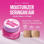 [SPECIAL 11.11] Emina Water Bright Glow Gel Moisturizer 30g | Mencerahkan & Mengurangi Flek Hitam, Kulit Glowing, Meratakan Warna Kulit, Pelembab Seringan Air, Mengandung Niacinamide, Vitamin C