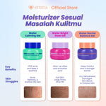 [SPECIAL 11.11] Emina Water Gel Moisturizer 30g | Mencerahkan & Mengurangi Flek Hitam | 48H Menjaga Kelembapan, Memperkuat Skin Barrier Mengurangi, Jerawat, dan Meredakan Kemerahan, Kulit Glowing, Mengandung Niacinamide, dan Vitamin C