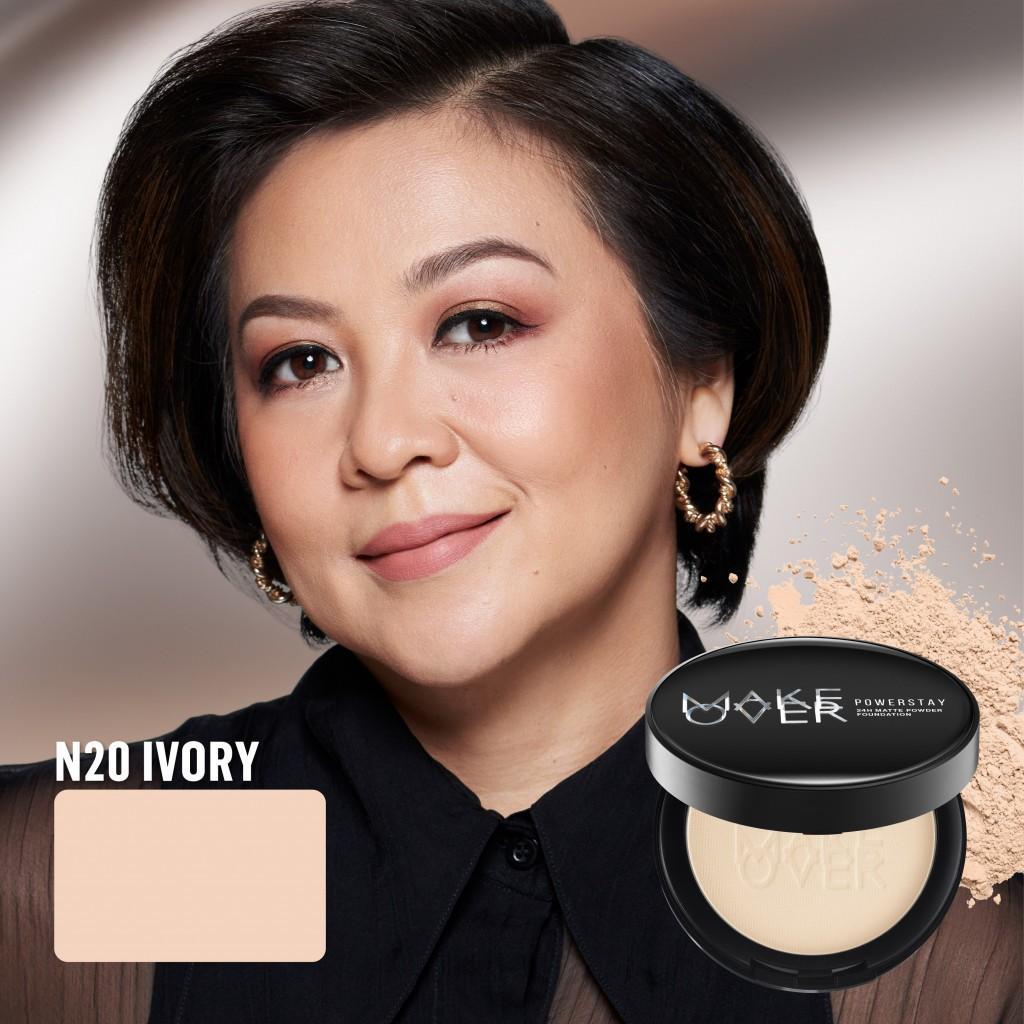 [SPECIAL 11.11] MAKE OVER Powerstay 24H Matte Powder Foundation - Bedak Padat High Coverage Ringan Compact Flawless Make Up Tahan Lama 24 Jam Non-Comedogenic BEST SELLER Poreless Somethin Time Less w Maybe Euphoria Blurring