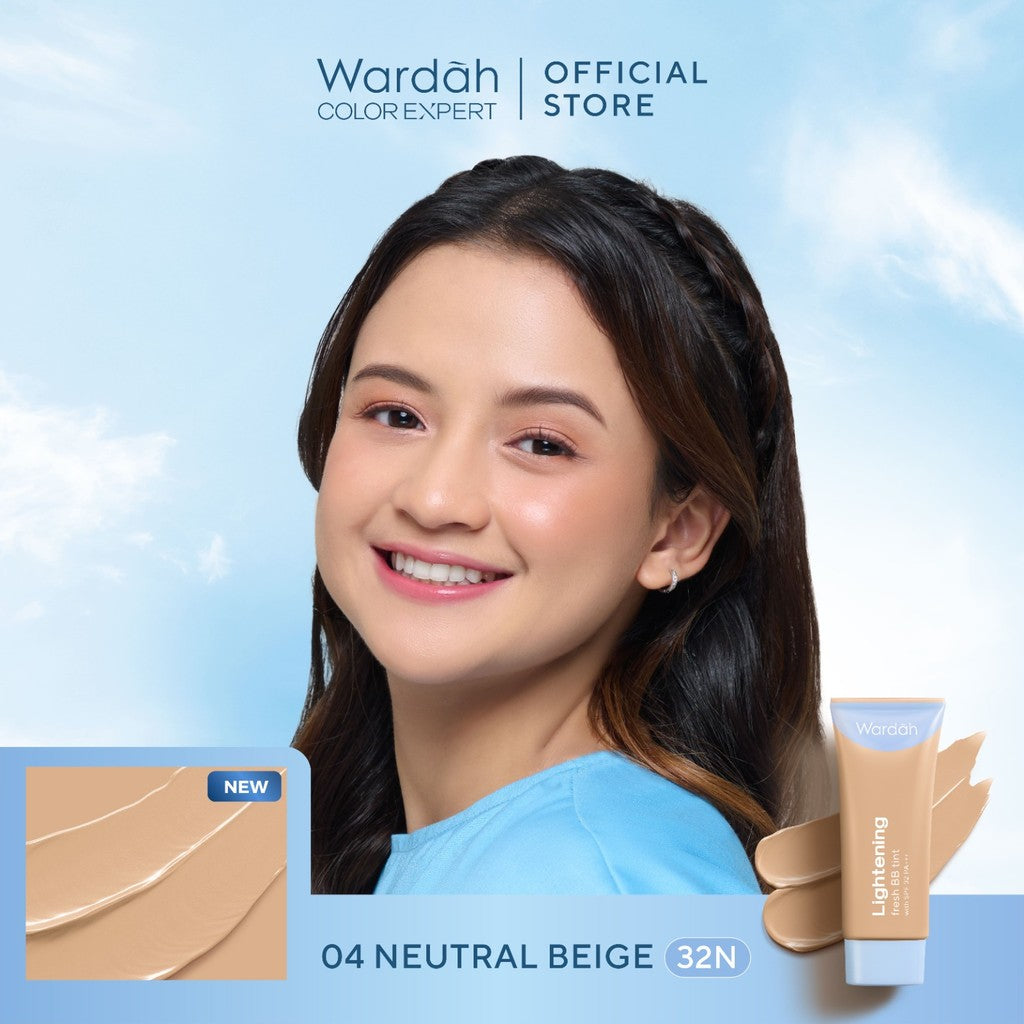 [PAKET BEDAK NATURAL] WARDAH Lightening Fresh BB Tint 15ml + Lightening Matte Powder 20g - Bedak Tabur dengan Smooth Matte Finish SPF 20 PA dan Serum Niacinamide, Flawless, Base Makeup Super Ringan Cushion Foundation TWC Tahan Air Tahan Lama - Makeup