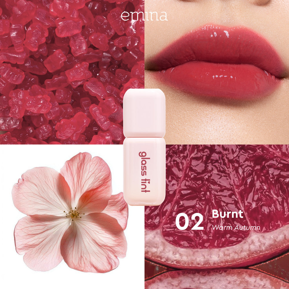 [SPECIAL 11.11] Emina Jelly Stain & Glass Tint - Lip Tint Korea Glossy Ombre Tahan 12 Jam Ringan Longlasting Transferproof SPF 25 Vitamin E Makeup Lip Stain Lembab Lipgloss Lip Matte Lipstick Lip Care Anak Sekolah